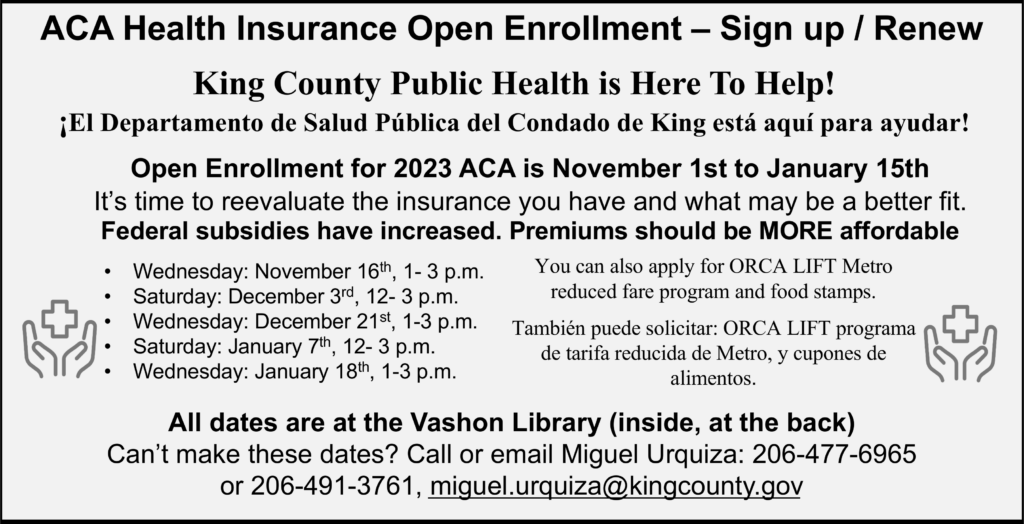ACA Health Insurance Open Enrollment