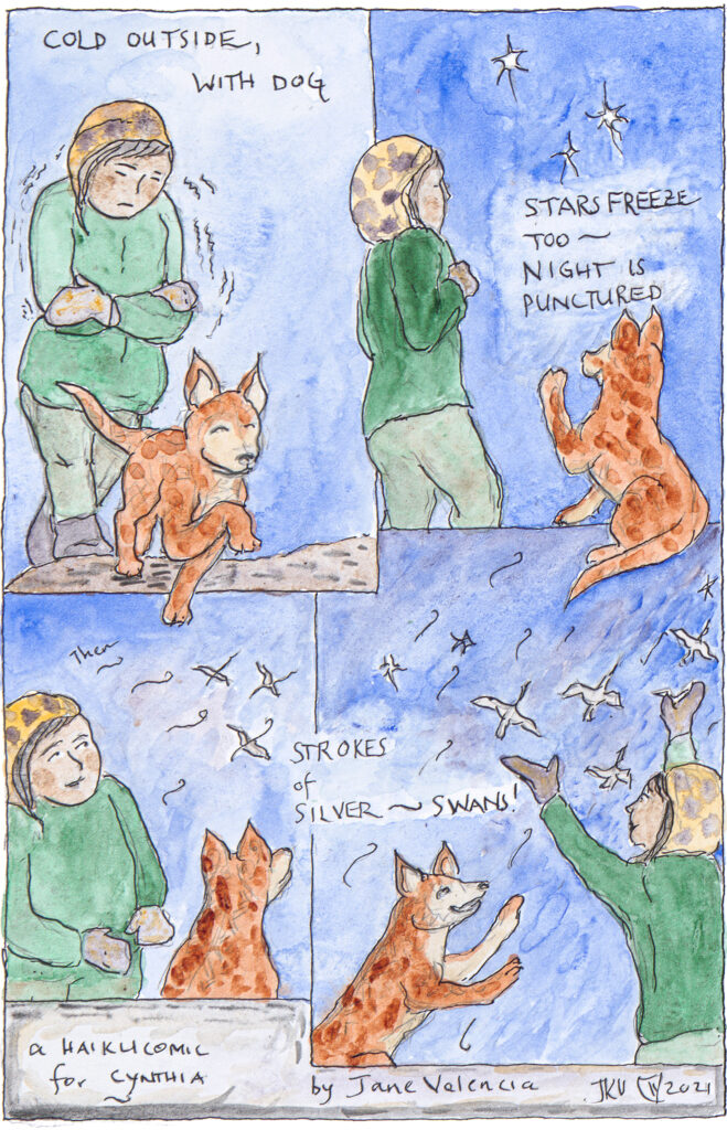 Haiku Comic – Cold Outside, With Dog