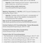 King County Comprehensive Plan Meeting Schedule and Contact Information